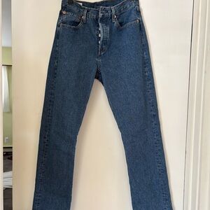Levi's Straight Leg Blue Jeans